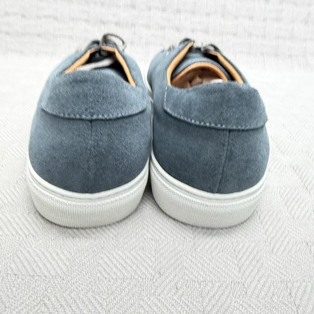 Beckett Simonon Reid Shoes Mens Size 8.5 Blue‎ Suede Low Top Casual Sneakers